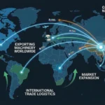 Business professionals managing strategic global sourcing with international suppliers, quality manufacturing, and export logistics.
