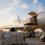 Air Freight Services cargo aircraft loading international shipments for global logistics